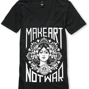 OBEY MAKE ART NOT WAR TEE GLOW IN THE DARK